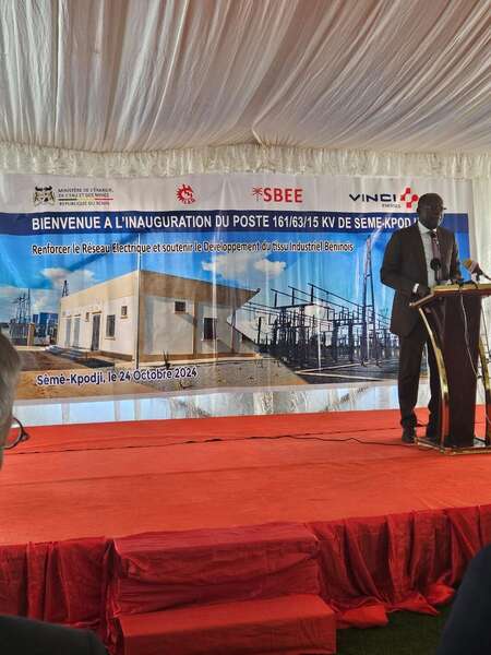 Inauguration du Poste 161-63-15KV de Sèmè-Kpodji